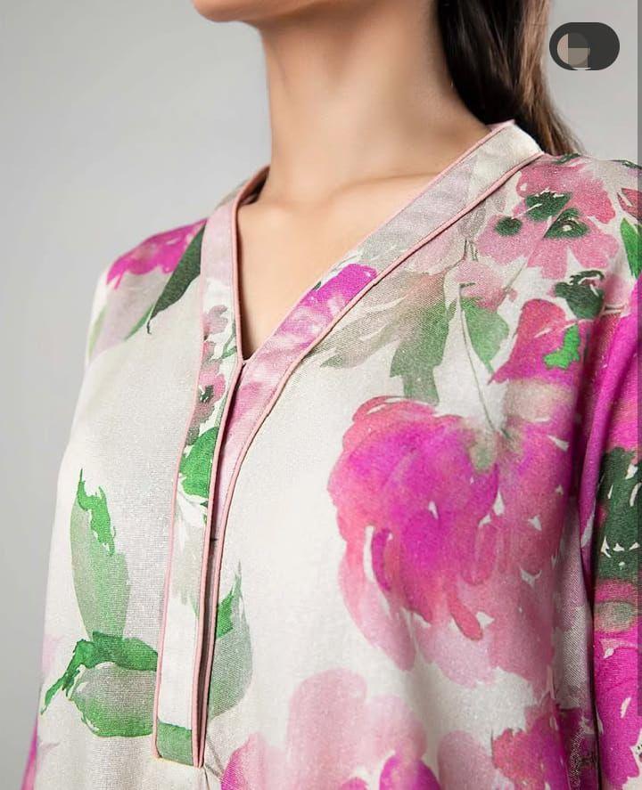 2 Pcs Women's Unstitched Digital Print Suit urban gallery collection