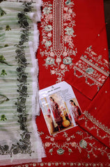 3 Pcs Women's Unstitched Embroidered Suit in urban gallery