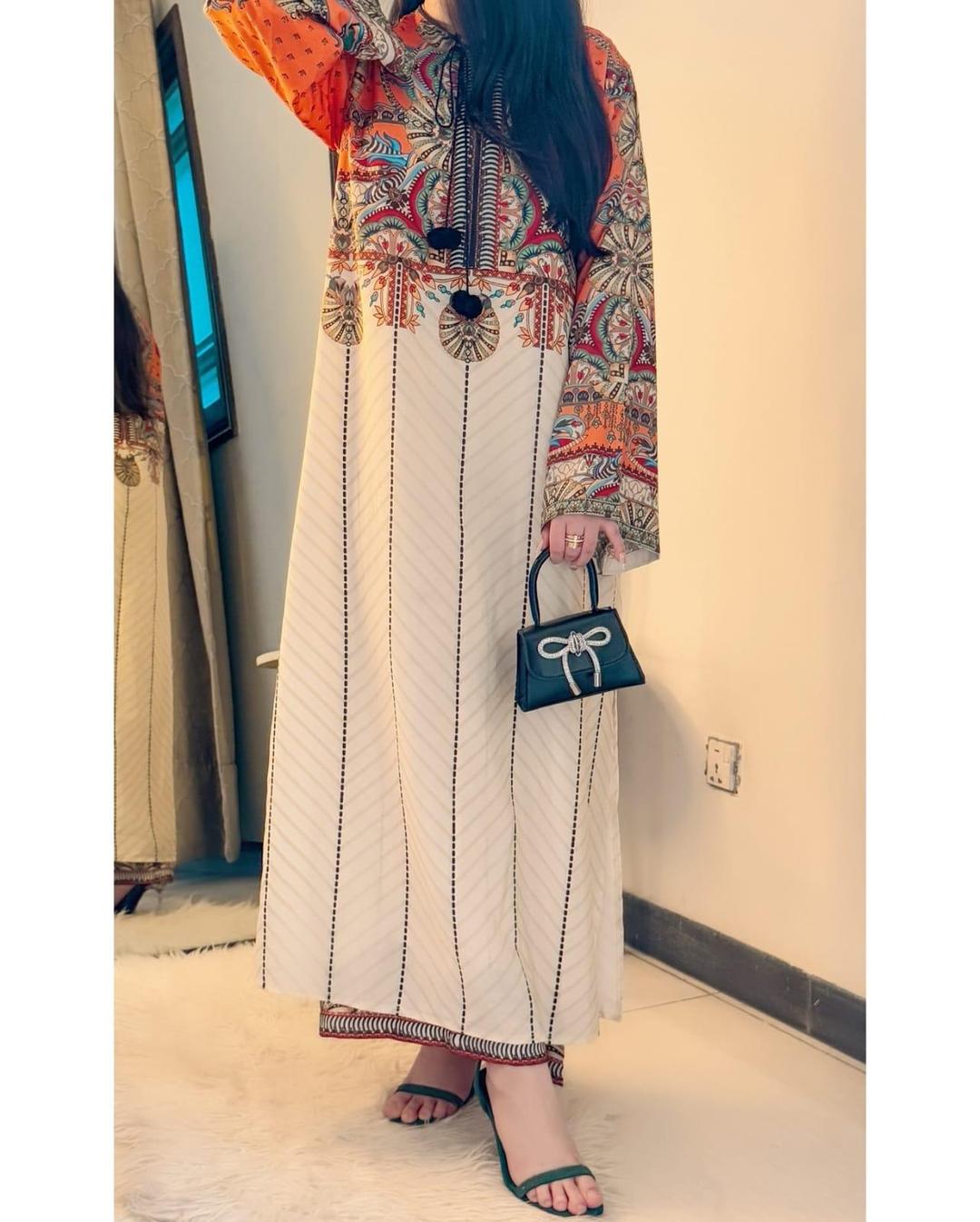 Stylish Women's Stitched Printed Shirt And Trouser Set - 2 Pcs urban gallery